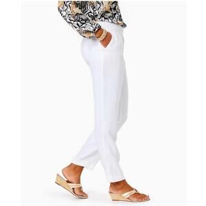NWT Lilly Pulitzer Alaura Pant Coconut L Cream #8073